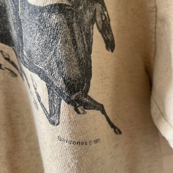 Rare 1991 wraparound horse tee - Picture 5 of 6
